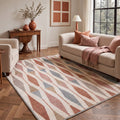 GENIMO 8'x10' Minimalist Rug for Living Room, Large Machine Washable Non Slip Low Pile Area Rug for Bedroom Dining Room, MAUVE PETAL