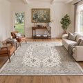 GENIMO 8'x10' Soft Persian Diamond Area Rug for Living Room, Large Low Pile Machine Washable Non Slip Rug for Bedroom Dining Room, MEDINA