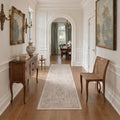 GENIMO 2'x6' Runner Rug, Washable Non Slip Soft Persian Hallway Runner for Kitchen Entryway Laundry Room, Dusty Beige