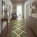 GENIMO 2'x7' Runner Rug, Machine Washable Non Slip Low Pile Hallway Runner Rug for Kitchen Laundry Room, Soft Minimalist, Muted Sage