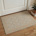 GENIMO 2'x3' Area Rug for Entryway, Machine Washable Non Slip Low Pile Indoor Door Mat for Front Door Kitchen Bathroom, Artistic Modern, Dusty Green