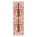 GENIMO 2'x7' Eclectic Christmas Runner Rug, Soft Washable Non Slip Hallway Runner for Kitchen Entryway Laundry Room, Blush Pink