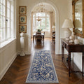 GENIMO 2' x 6' Runner Rug, Washable Non Slip Soft Animal Print Hallway Runner for Kitchen Entryway Laundry Room, Dusty Navy