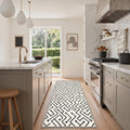 GENIMO 2'x7' Runner Rug, Machine Washable Non Slip Low Pile Hallway Runner Rug for Kitchen Laundry Room, Warm Minimalist, ONYXPULSE
