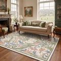 GENIMO 8'x10' Rug for Living Room, Large Machine Washable Non Slip Low Pile Area Rug for Bedroom Dining Room, Contemporary Art, JADE BLOOM