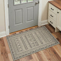 GENIMO 2'x3' Area Rug for Entryway, Machine Washable Non Slip Low Pile Indoor Door Mat for Front Door Kitchen Bathroom, Relaxed Boho, Sand Gray