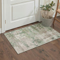 GENIMO 2'x3' Area Rug, Washable Non Slip Soft Abstract Indoor Door Mat for Entryway Kitchen Laundry Room, Dusty Sage