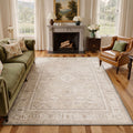 GENIMO 8'x10' Area Rug for Living Room, Washable Non Slip Soft Persian Rug for Bedroom Dining Room Home Office, Dusty Beige