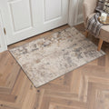 GENIMO 2'x3' Area Rug, Washable Non Slip Soft Modern Abstract Indoor Door Mat for Entryway Kitchen Laundry Room, Sand Beige