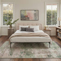 GENIMO 8'x10' Area Rug for Living Room, Washable Non Slip Soft Abstract Rug for Bedroom Dining Room Home Office, Dusty Sage