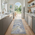 GENIMO 2'x7' Runner Rug, Washable Non Slip Soft Boho Geometric Hallway Runner for Kitchen Entryway Laundry Room, Cream Beige
