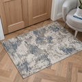 GENIMO 2'x3' Area Rug, Washable Non Slip Soft Abstract Indoor Door Mat for Entryway Kitchen Laundry Room, Brown Greige