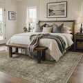GENIMO 8'x10' Area Rug for Living Room, Washable Non Slip Soft Persian Rug for Bedroom Dining Room Home Office, Dusty Taupe