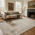 GENIMO 5'x7' Area Rug for Living Room, Washable Non Slip Soft Vintage Persian Rug for Bedroom Dining Room Home Office, Dusty Beige