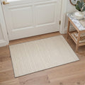 GENIMO 2'x3' Area Rug, Washable Non Slip Soft Boho Indoor Door Mat for Entryway Kitchen Laundry Room, Cream Beige