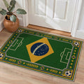 GENIMO 2'x3' Area Rug, Washable Rug Non Slip Soft Amazon Green Soccer Field Indoor Door Mat for Entryway Kitchen Laundry Bathroom, Amazon Green