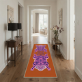 GENIMO 2'x7' Runner Rug, Washable Non Slip Soft Tiger Print Hallway Runner for Kitchen Entryway Laundry Room, Papaya Pink