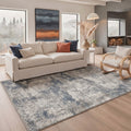 GENIMO 8'x10' Area Rug for Living Room, Washable Non Slip Soft Abstract Rug for Bedroom Dining Room Home Office, Weathered Gray